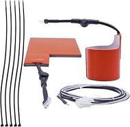 Battery Heater Pad & Oil Heater Kit for Cold Weather Kit，Oil Filter Heater Kit for generac 7102 Batt