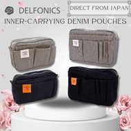 DELFONICS Inner Carrying Denim Pouch - M/S Compact Shoulder Bag Travel Pouch Organizer