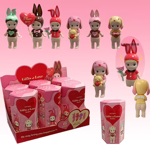 Caja de muñeca bonita, regalo de la serie Love, figuras de animales de Anime, adornos, muñecas, ador