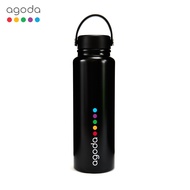 Agoda Stay Cool Water Bottle 34oz Stainless Steel Keep Lightweight Easy To Carry Insulated Travel