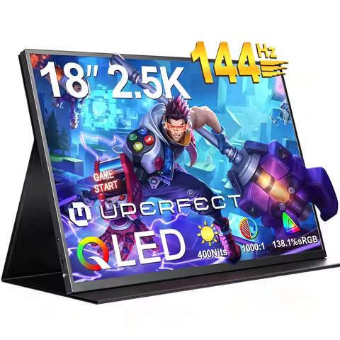 UPERFECT 18 Inch 144HZ 2K Portable Monitor Gaming Second Screen Display For Laptop Mac Xbox PS4/5 Sw