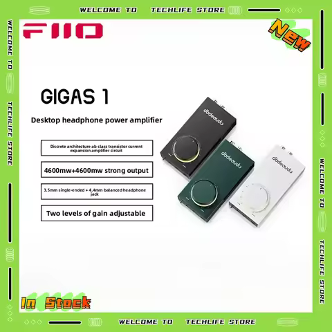FiiO GIGAS1 Headphone Amplifier Giant Series Headphones JT7 Desktop Power Amplifier Amp Type-C 3.5mm