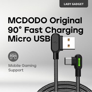✨ Mcdodo Original 90 Degree L Shape Fast Charging / Micro Usb / Type-C USB Cable IP Android Gaming S
