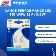 NARVA T10 W5W 12V Range Performance LED Signaling Light Bulb (White)