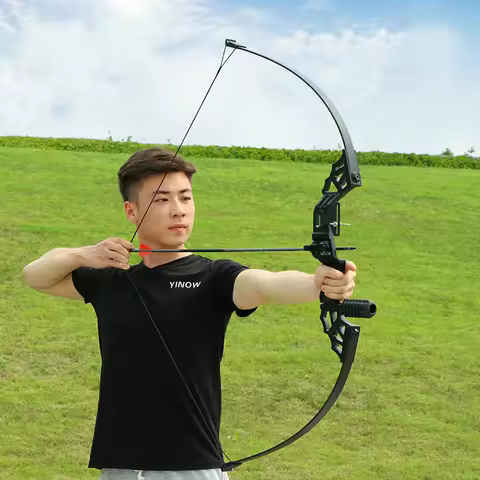 30/40/50lbs Professional Hunting Bow Fishing Archery Alloy Straight Bow For Outdoor Hunting Shooting
