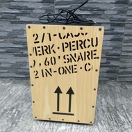 Electric cajon, electric cajon, acoustic cajon