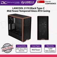 Lian Li LANCOOL 217X Black Type-C Mid-Tower Tempered Glass ATX Casing
