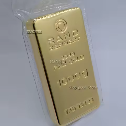 1:1 Switzerland 1kg Gold Plated Bar Non-magnetic Gold Bullion Bar Commemorative Coin For Store Bank 
