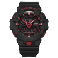 Casio G-Shock GA-700 Series Black Resin Strap Men Watch GA-700BNR-1ADR