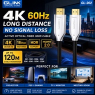 GLINK Fiber HDMI Cable 4K 60Hz Long Distance Projector PS5 TV Optical HDMI