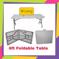 RF Living 6FT Foldable table Folding table Banquet Table Event Catering Hall Folding Table Meja Lipa