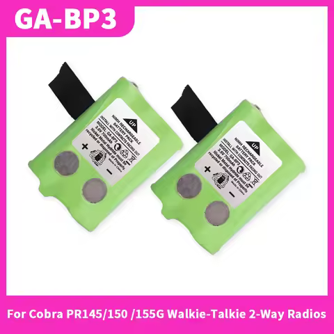 3.6V 700mAh GA-BP3 Battery Pack for Cobra PR145/150 /155G Walkie-Talkie 2-Way Radios NiMH Batteries 