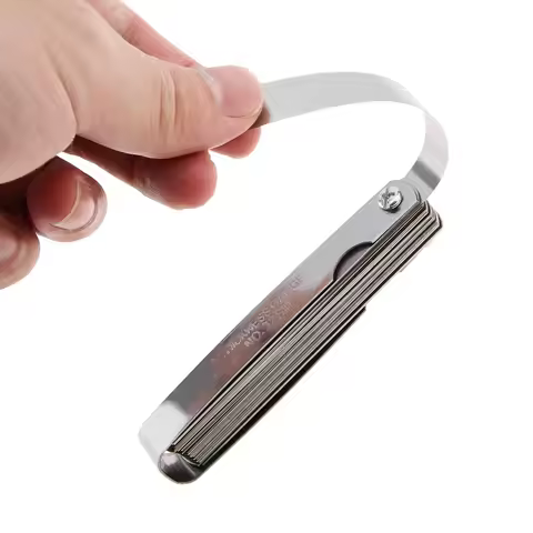 32 Blades Feeler Gauge Metric Gap Filler Gauge 0.04-0.88mm Stainless Steel High Precision Thickness 