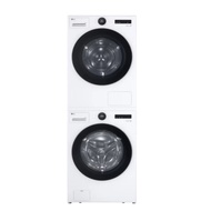 【LG 樂金】 洗乾衣機堆疊／蒸洗脫22公斤 AI 除濕式乾衣20公斤 [WD-S22FW+WR-20DW 冰瓷白] 送手沖壺