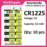 [10pcs] Koonenda CR1225 Battery Lithium Battery 3V 1225 [FAST SHIP OUT]