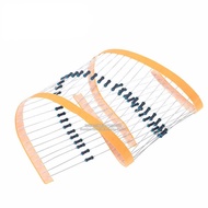 1/4w Metal Film Resistor 1% Five-Color Ring 2 Ou 1%, 20 Ou 1%, 200 Ou 1%, 2K 1%, 20K 200K 3 Ou 30 Ou