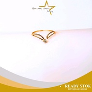MATA White Eye V Gold Ring - 8K Content - Weight 0.54gr - Size 16.5 - 07/09/26 - (TMG)