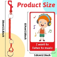 90PCS Autism My Behaviour Communication Cards for Speech Delay Children and Adults Special Needs Vis