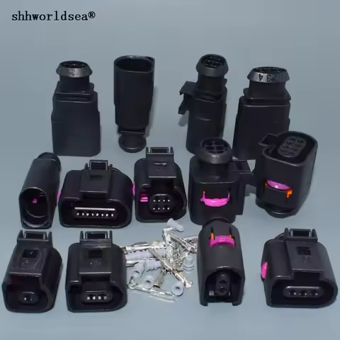 shhworldsea 2,3,4,6,8Pin male female Electrical Harness Connector Plug Wiring For VW Audi A4 A6 A8 Q
