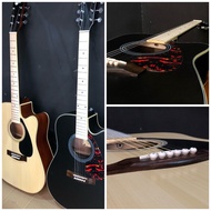 TERLENGKAP ALAT MUSIK Gitar Custom Elektrik Akustik Yamaha Jumbo 7545r