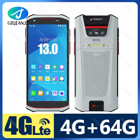 1D 2D QR Barcode Scanner Android 13 4G RAM+64 GROM PDA Handheld Terminal Wifi NFC Honeywell Scanner 