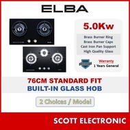 ELBA 5.0kW 2 / 3 Burners Glass Stove EGH-K8843G(BK)  EGH-N8822G(BK)