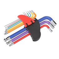 POP Durability Alloy Steel Hex Hand Wrench Set In Multiple Color Hex Key For Quick Size Recognition 