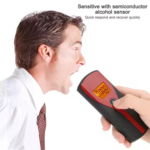 Professional Breath Alcohol Tester LED Digital Display Alcohol Test Tools High Sensitivity Breathaly