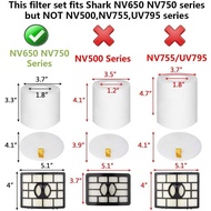 Vacuum Filters Replacement for Shark Rotator Powered Lift-Away AZ1002, NV650 NV651 NV652 NV750 NV751