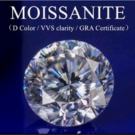 Moissanite Diamond Round Brilliant 6.5mm 1ct D VVS1 Premium GRA USA Certificate