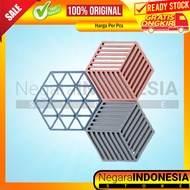 Silicone Coaster Bowl Holder Tatak Pad Lapik Lapak Glass Plate Pot Tray Silicone Minimalist Anti-Sli