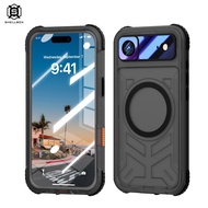 Shellbox สำหรับ iPhone 17/17ProMax/17Pro/17Air เคสพร้อมเคสโทรศัพท์กันน้ำ MagSafe