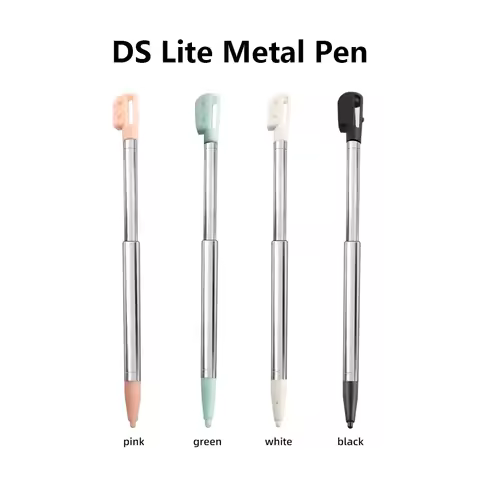 2 Pcs DS Lite Metal Stylus, Retractable Replacement Stylus Compatible with Nintendo DS Lite, Multipl