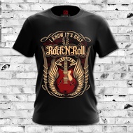 Tshirt gitar baju gitar cotton tshirt cotton lelaki lengan pendek