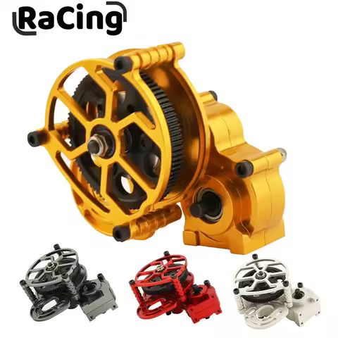 1/10 RC Car Metal Transmission Gearbox Assembly Tranny With Straight Gear for RC Crawler Car Axial S