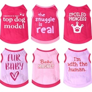 Jexine 6 Pack Chihuahua Dog T Shirt Girl Dog Puppy Clothes Breathable Outfit Pet Costume Summer Cat 