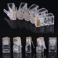 100pcs/Box High Quality RJ45 CAT6 / Cat 6E  Modular Plug Connector Cat 6