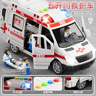 Đồ Chơi Xe Cứu Thương 120 Quá Khổ Cho Trẻ Em Có Thể Mở 5 Cửa Câu Chuyện Âm Nhạc Mô Hình Mô Phỏng Xe