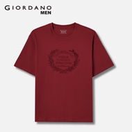 Giordano Men Signature Collection Embroidery T-Shirt