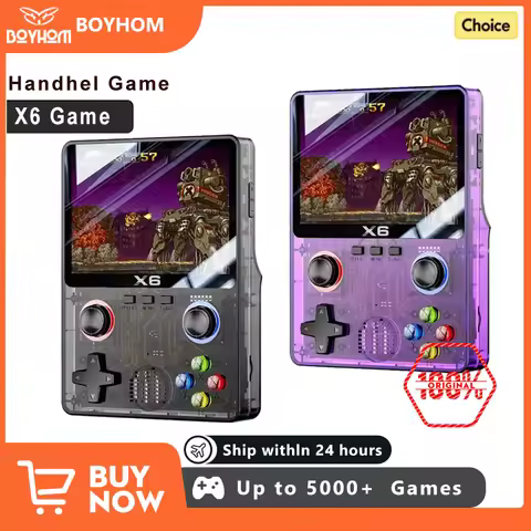 NEW X6 Game Console Retro Video Game Console 3.5'' IPS Screen Portable Handheld Game Player Classic 
