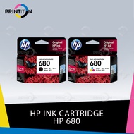 [ORIGINAL] HP Ink Cartridge HP 680 BLACK & TRI-COLOR F6V27AA F6V26AA