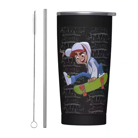 Subway Surfers Game Tumbler Vacuum Insulated Coffee Cups Vacuum Flask Double Wall Mugs 20oz