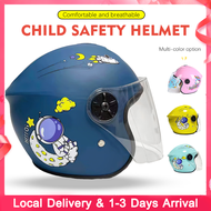 Kids Safety Helmet Bicycle Helmet Motorcycle Helmets Skateboard Helmet Cycling Head Protector Half Surface Cap Helmet Cute Carton helmet motor budak Topi Keledar Motosikal Kanak Kanak
