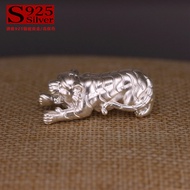 999 Pure Silver Tiger Bracelet Bracelet Accessories 999 Sterling Silver Animal Silver Accessories Ho