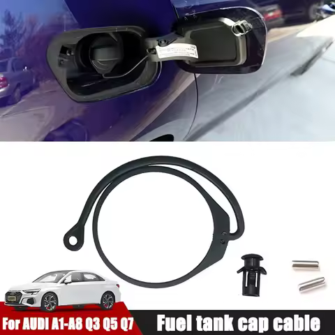 Car Fuel Cap Line X1 Fuel Tank Cover Cable Gas Oil Tank Cap Cable for AUDI A1 A3 A4 A5 A6 A7 A8 Q2 Q