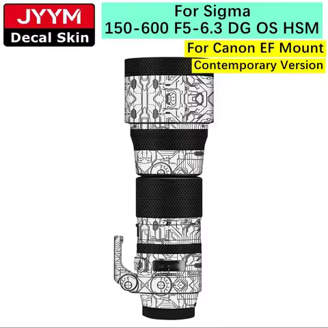 Sticker For Sigma 150-600mm F5-6.3 DG OS HSM Contemporary Camera Lens Decal Skin Vinyl Wrap Film Coa