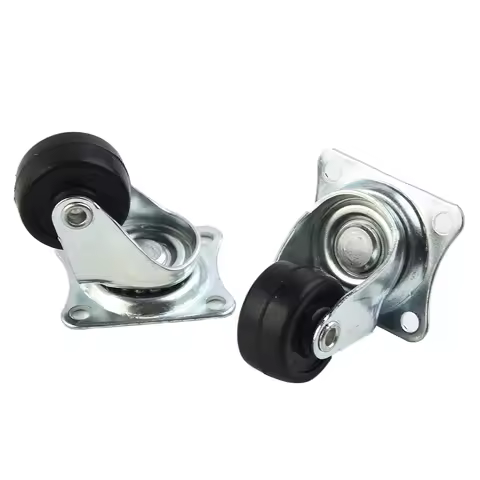 4pcs Furniture Casters Wheels Rubber Swivel Caster Silent Roller Wheels For Trolley Baby Bed Wheels 
