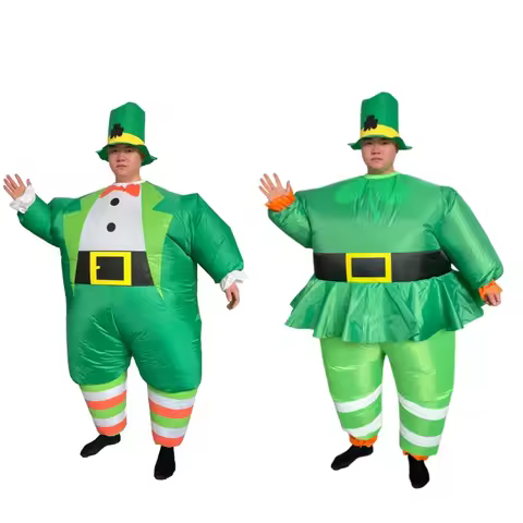 Irish four-leaf clover suit/suit skirt festive funny party inflatable dress-up set