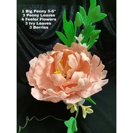 [READY STOCK]Handmade Edible  Sugar Flower Peonies Gumpaste Flower