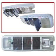 AUTO R Universal Car Auto Top Interior Roof Console 3 Storage Compartment Box Cockpit With Light & S